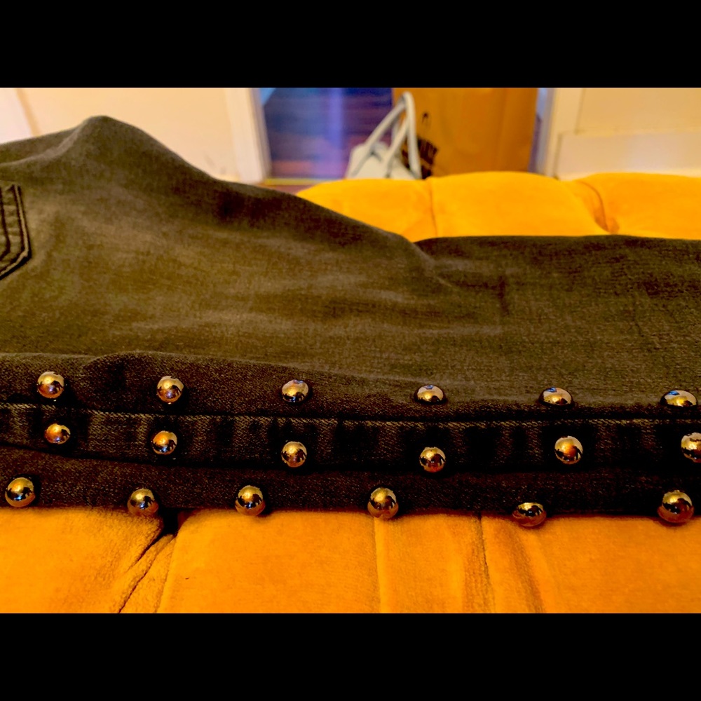 Beaded skinny jeans